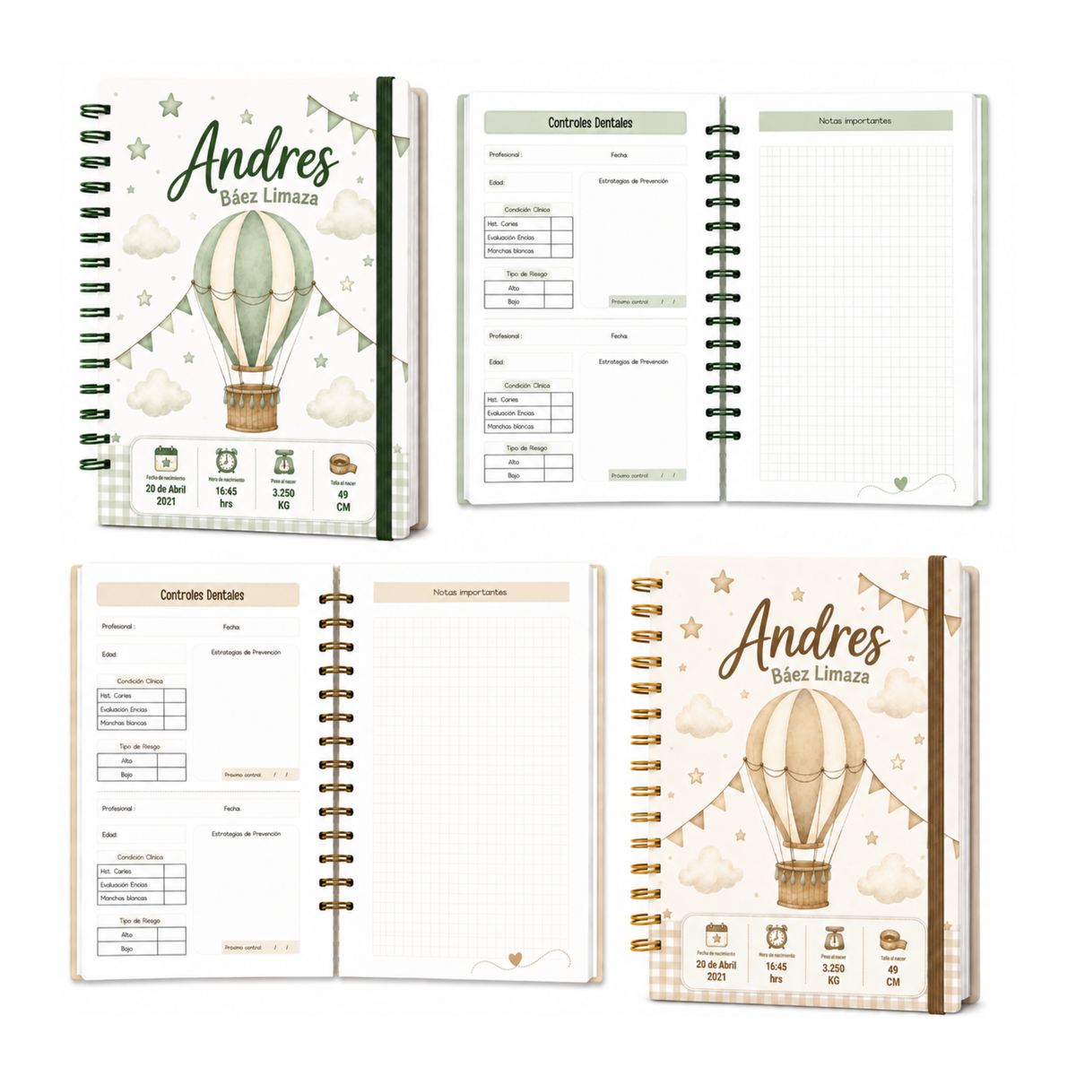 Planner Pediátrico Globo Aerostático