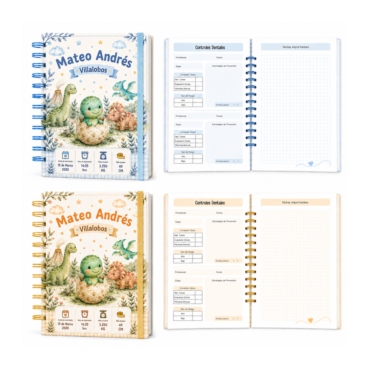 Planner Pediátrico Dino