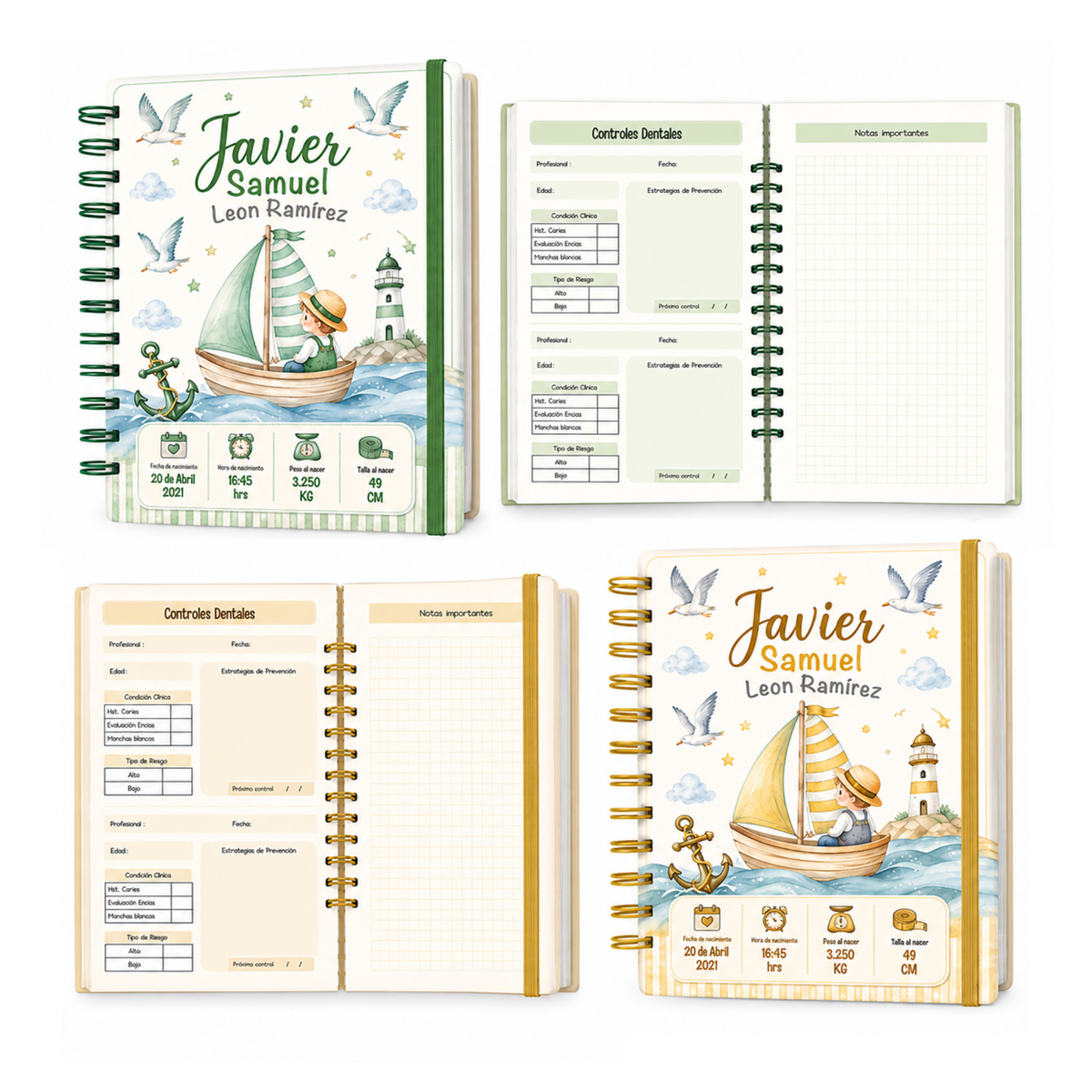 Planner Pediátrico Barquito