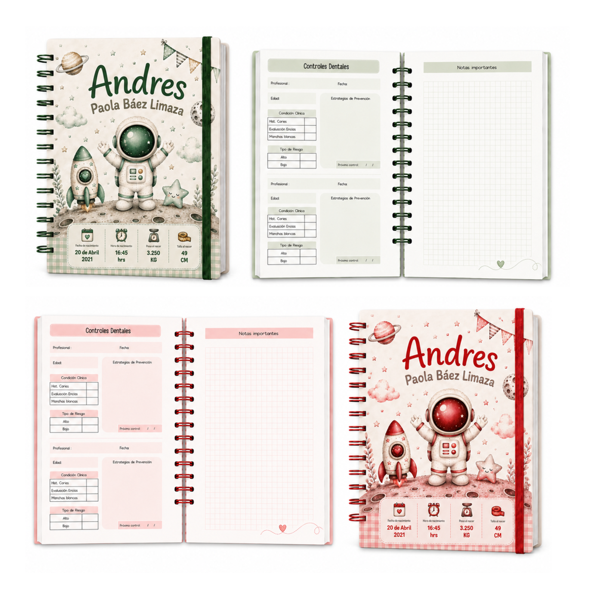 Planner Pediátrico Astronausta