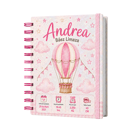 Planner Pediátrico Globo Aerostático Girl