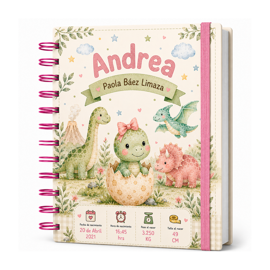 Planner Pediátrico Dino Girl