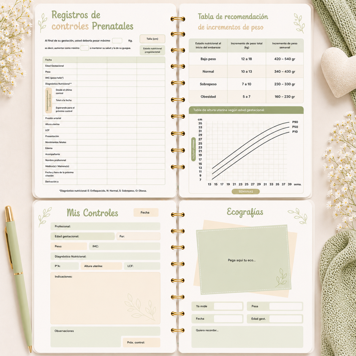 Planner Prenatal Bosque de Hadas