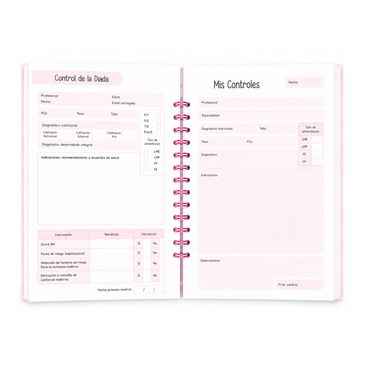 Planner Pediátrico Barquito Girl